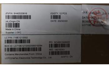 Lenovo 5H40S20816 HEATSINK Heatsink L 83AS WEIHONG