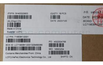 Lenovo 5H40S20853 HEATSINK Heatsink L 82X8 TAISOL