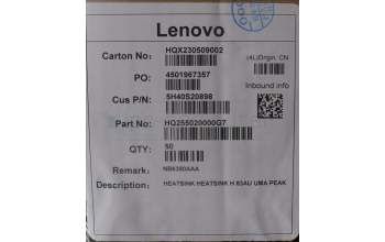Lenovo 5H40S20898 HEATSINK HEATSINK H 83AU UMA PEAK