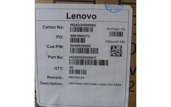 Lenovo 5H40S20900 HEATSINK HEATSINK H 83AU DIA PEAK