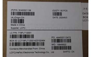 Lenovo 5H40S21138 HEATSINK Heatsink L83ED UMA FCN