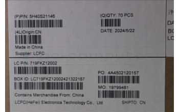 Lenovo 5H40S21146 HEATSINK HEATSINK L 83GU AVC