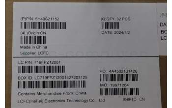 Lenovo 5H40S21152 HEATSINK HEATSINK L 21N9 TAISOL