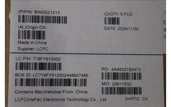 Lenovo 5H40S21213 HEATSINK HEATSINK L 83K1 TAISOL