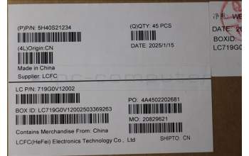 Lenovo 5H40S21234 HEATSINK Heatsink L83CX FCN