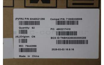 Lenovo 5H40S21290 HEATSINK Heatsink C 83JY HUA