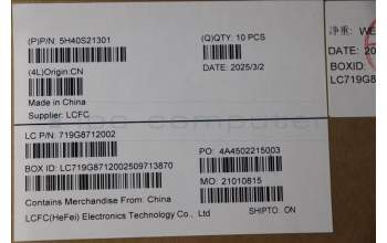 Lenovo 5H40S21301 HEATSINK HEATSINK L 83N3 WEIHONG