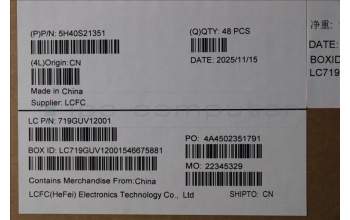 Lenovo 5H40S21351 HEATSINK Heatsink L 21TR AVC