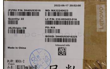 Lenovo 5H40U93016 HEATSINK FRU dGPU thermal