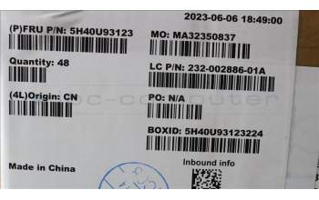 Lenovo 5H40U93123 HEATSINK tiny neo50q RPL U HS