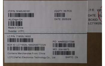 Lenovo 5H40U93181 HEATSINK FRU T5 Gen4 SSD HSK