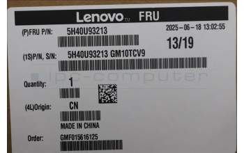 Lenovo 5H40U93213 HEATSINK 17L I 125W ARL-S CPU Cooler