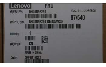 Lenovo 5H40U93251 HEATSINK LOQ AMD-HX SSD HS, DWPH