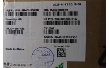 Lenovo 5H40U93268 HEATSINK ADL 25W Gen2 AVC cooler 2025