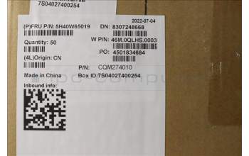 Lenovo 5H40W65019 HEATSINK CPU heatsink w/o fan,WWAN,HY