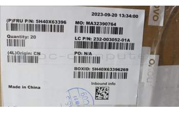 Lenovo 5H40X63396 HEATSINK A UMA TM for yoga27 gen4,CM