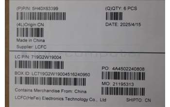 Lenovo 5H40X63399 HEATSINK FRU T5 HX 240LC CPU Cooler