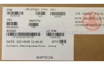 Lenovo 5H41B77209 HEATSINK HC15A_THM_ASSY WEIHONG 157X73MM