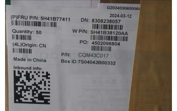 Lenovo 5H41B77411 HEATSINK ASSYUMA THERMAL HUAYINGL14A HYM