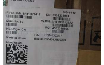 Lenovo 5H41B77417 HEATSINK ASSYUMA THERMAL HUAYINGL16A HYM