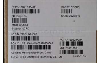 Lenovo 5H41R03412 HEATSINK FRU MT061_UMA_THM_ASSY DELTA