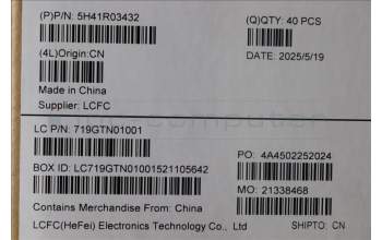 Lenovo 5H41R03432 HEATSINK FRUME472UMATHM_ASSY TOSHIBA A.2