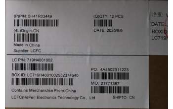 Lenovo 5H41R03449 HEATSINK FRU MTM60_SWG_THM_ASSY AVC