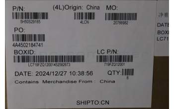 Lenovo 5H50S29165 HINGE HINGE L 83K1 L+R PLASTIC IMR