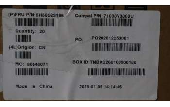 Lenovo 5H50S29186 HINGE Hinge R&L C 83SG