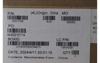 Lenovo 5H51L77342 HINGE FRU HINGE ACCY KITS HINGE AL VOSO