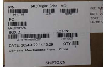Lenovo 5H51L77348 HINGE ACCY KITS FHD HINGE FSD GY LT4E0