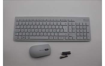 Lenovo 5KM0U87912 Keyboard_Mouse,2.4G,Spanish,Cloud Grey