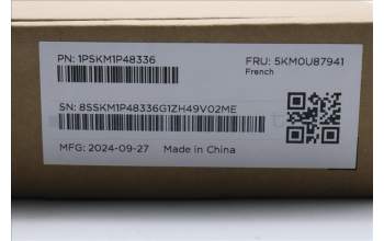 Lenovo 5KM0U87941 AI Keyboard_Mouse,2.4G,French,Black