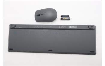 Lenovo 5KM0U87993 Keyboard_Mouse, 2.4G, German, Luna Grey, Black Wheel