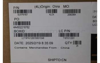 Lenovo 5L61P81607 LINECORD Fru, US/CA,1M,3P,NON-LH