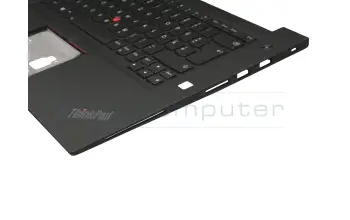 5M10W78880 teclado incl. topcase original Lenovo DE (alemán) negro/negro con retroiluminacion y mouse stick