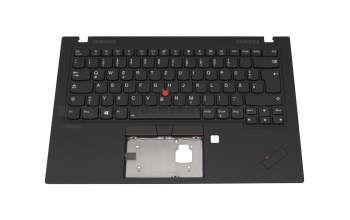 5M10W85923 teclado incl. topcase original Lenovo DE (alemán) negro/negro con retroiluminacion y mouse stick