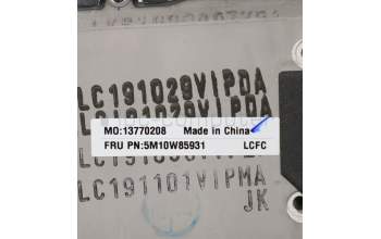 Lenovo 5M10W85931 C-Abdeckung mit Tastatur, Koreanisch, Tiefschwarz, Mobiles Breitband