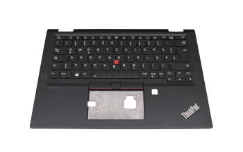 5M10Y85784 teclado incl. topcase original Lenovo DE (alemán) negro/negro con retroiluminacion y mouse stick