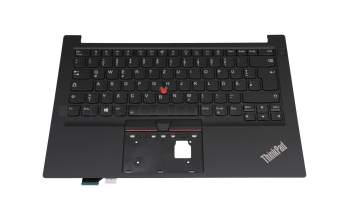 5M10Z27336 teclado incl. topcase original Lenovo DE (alemán) negro/negro con retroiluminacion y mouse stick Con interruptor de encendido/apagado