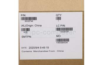 Lenovo 5M10Z27346 MECH_ASM FRU BLKB Cc_PT_NF_BK_UK_SWE/FIN