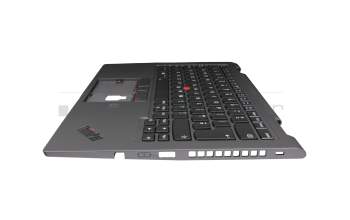 5M10Z37208 teclado incl. topcase original Lenovo UK (Inglés) negro/canaso con retroiluminacion y mouse stick