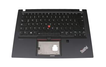 5M10Z41494 teclado incl. topcase original Lenovo DE (alemán) negro/negro con retroiluminacion y mouse stick