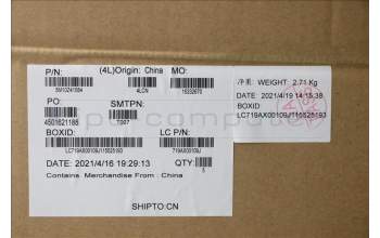 Lenovo MECH_ASM Ccv BLKB GER UK(SNX)SR FPR_NFC para Lenovo ThinkPad T14s (20T1/20T0)