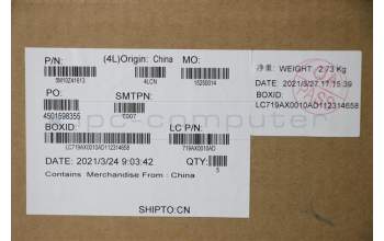 Lenovo MECH_ASM Ccv BLKB SPA UK(LTN)SR FPR_NFC para Lenovo ThinkPad T14s (20T1/20T0)