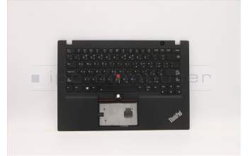 Lenovo 5M10Z54159 C-Cover with keyboard, Arabic, Black, Backlight, US