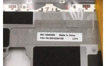 Lenovo 5M10Z54159 C-Cover with keyboard, Arabic, Black, Backlight, US