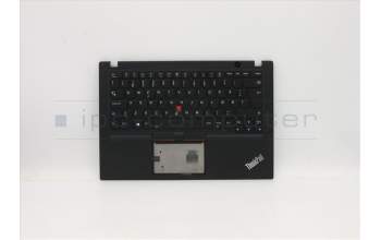 Lenovo 5M10Z54203 C-Abdeckung mit Tastatur, Norwegisch, Schwarz, Hintergrundbeleuchtung