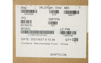 Lenovo 5M10Z54290 MECH_ASM Ccov BKLT KBD SWS UK(LTN)BK FPR