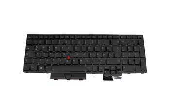 5M10Z54340 teclado original Lenovo DE (alemán) negro/negro con retroiluminacion y mouse-stick